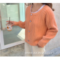 Female Knitted Cardigan clothing new literary retro knit sweater Factory